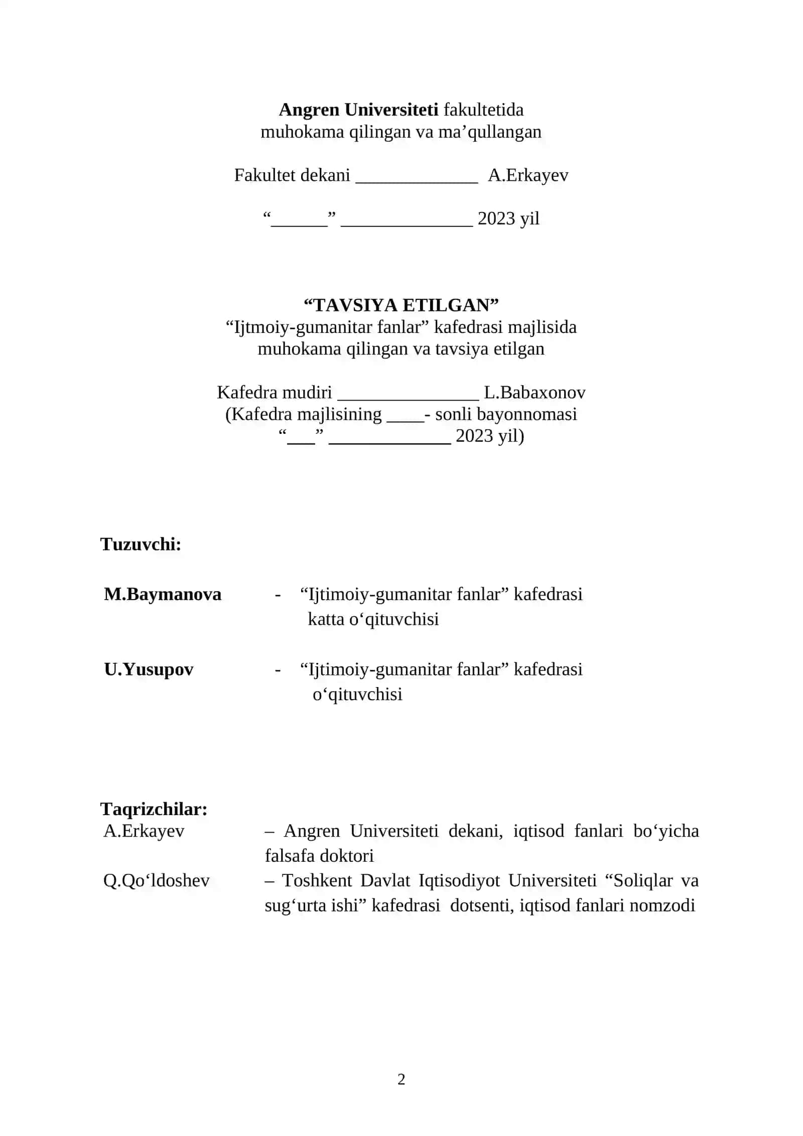 IQTISODIYOT NAZARIYASI 2