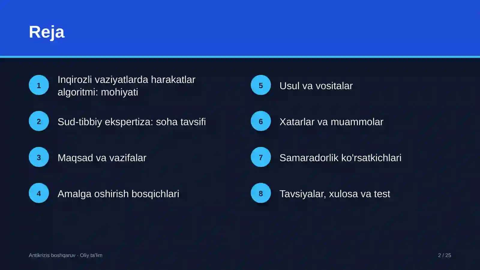 sud tibbiy ekspertiza muassasalarida inqirozli vaziyatlarda harakatlar algoritmini ishlab chiqish 5409 2
