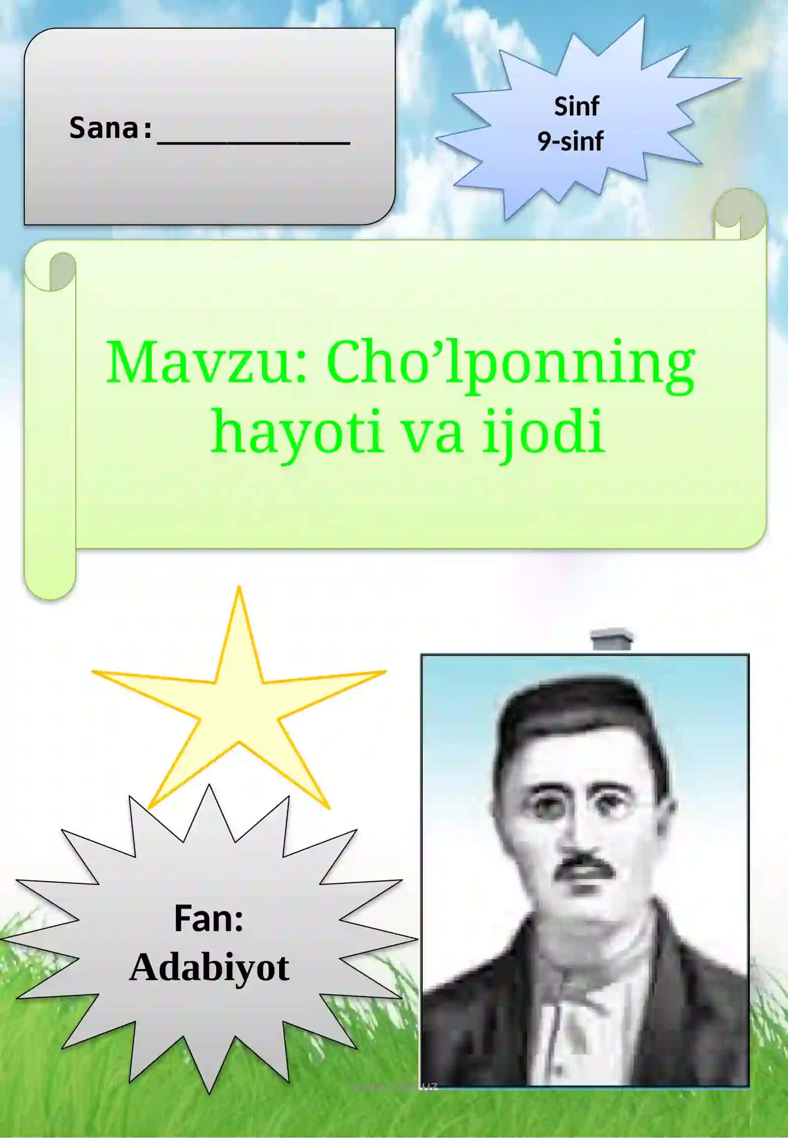 Cho’lponning hayoti va ijodi Cho'lpon hayoti va ijodi 2
