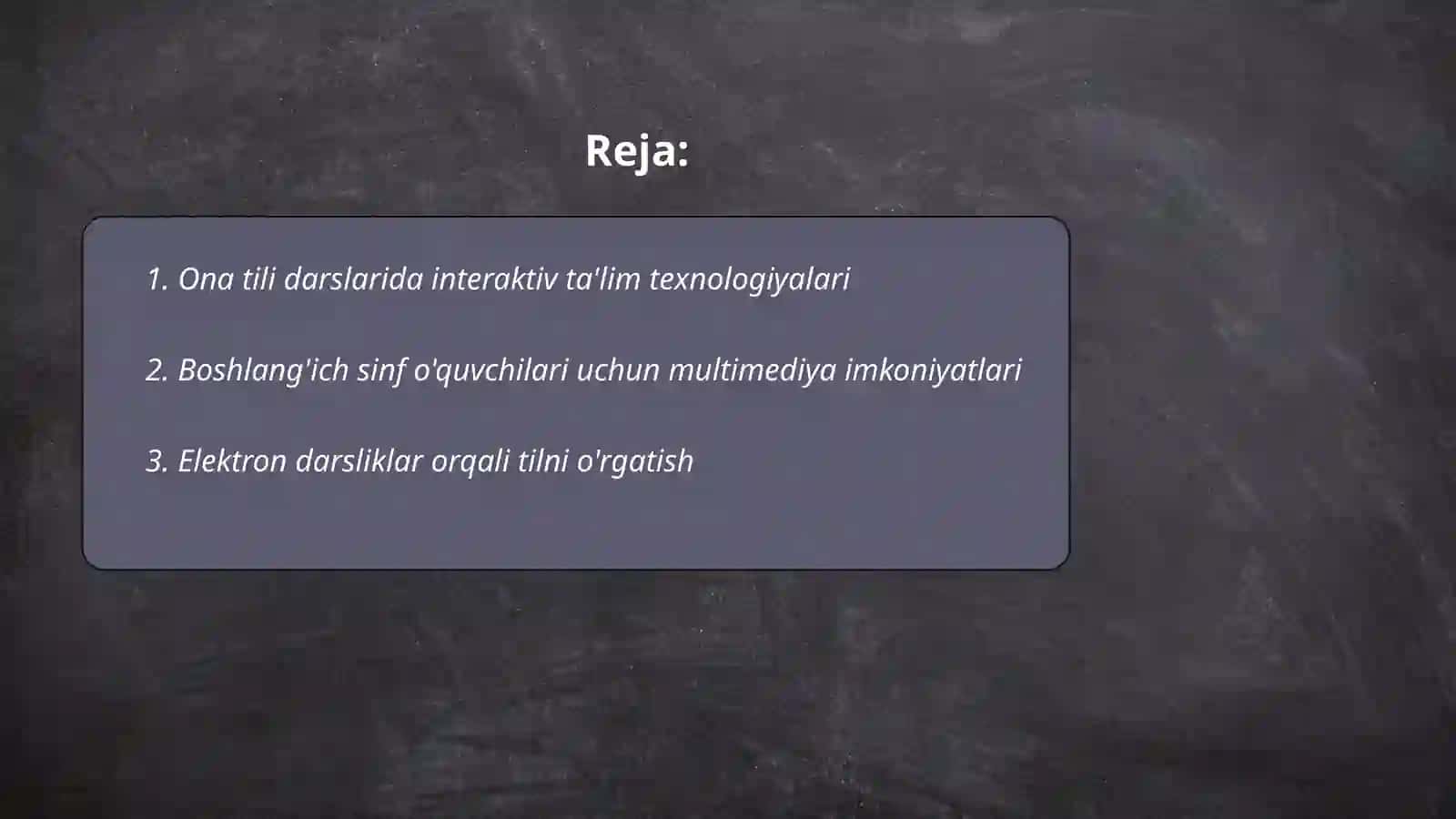 Boshlangʻich sinflarda ona tili darslarini innovatsion texnologiyalar asosida tashkil etish 2