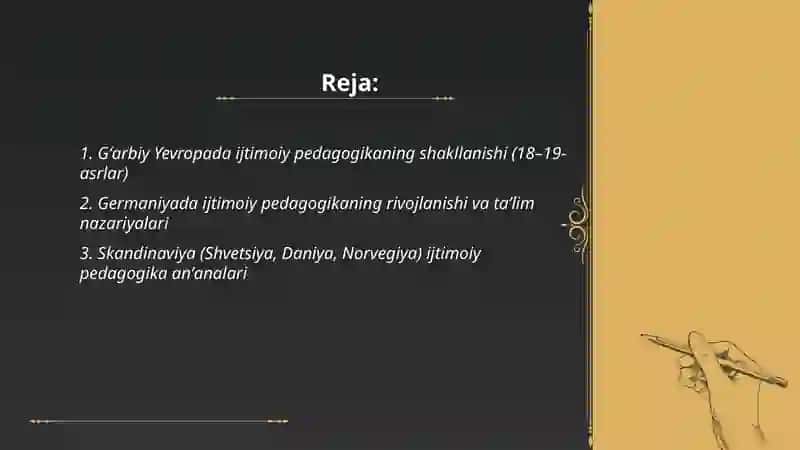Xorijda ijtimoiy pedagogikaning rivojlanish tarixidan 2