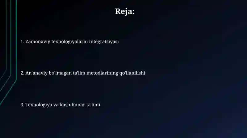 Texnologiya va kasb talimida noananaviy metodlar 2