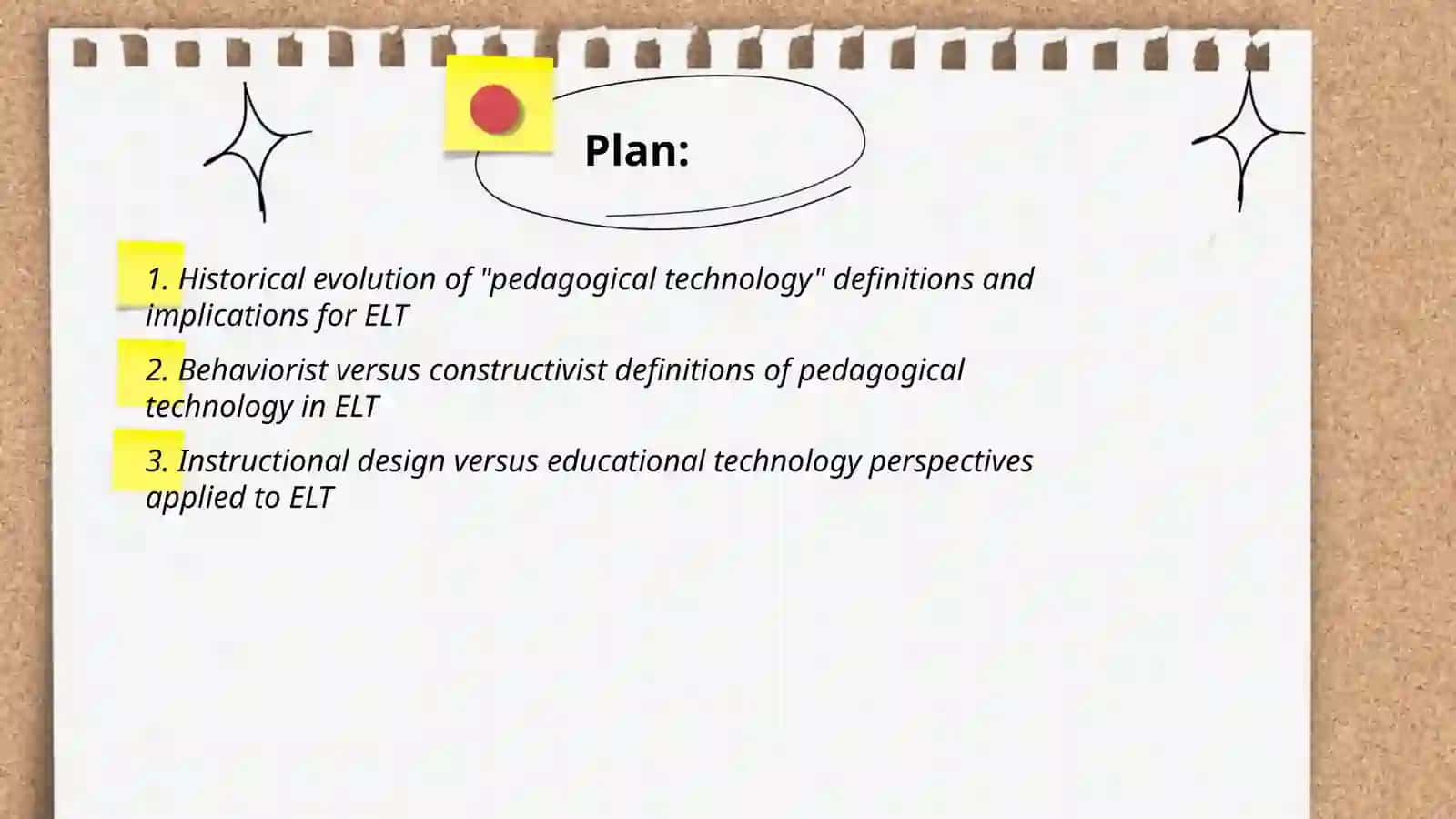 Comparative definitions of "pedagogical technology " and an ELT-oriented working definition 2