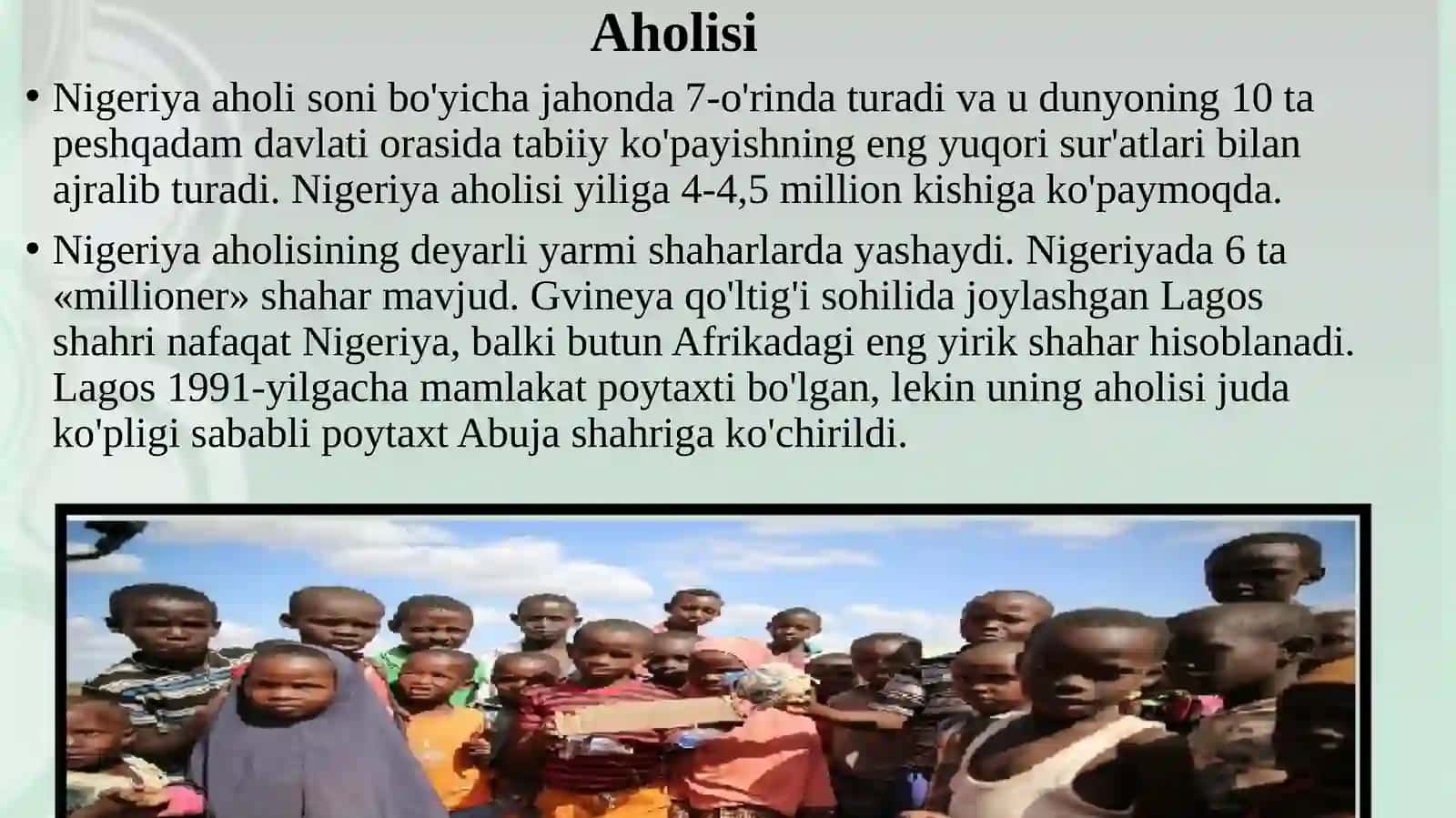 Nigeriya Federativ Respublikasi 2