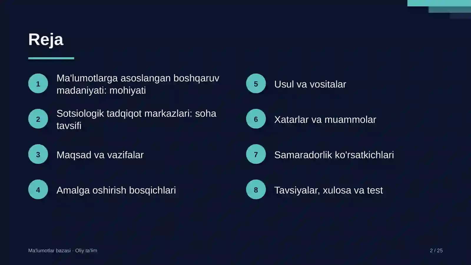 sotsiologik tadqiqot markazlarida ma'lumotlarga asoslangan boshqaruv madaniyatini shakllantirish 1240 2
