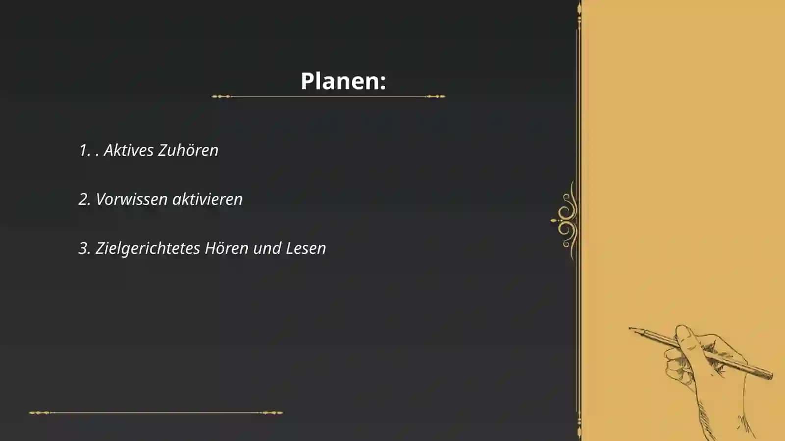 Lernstrategien für Fertigkeit Hören und Lesen 2