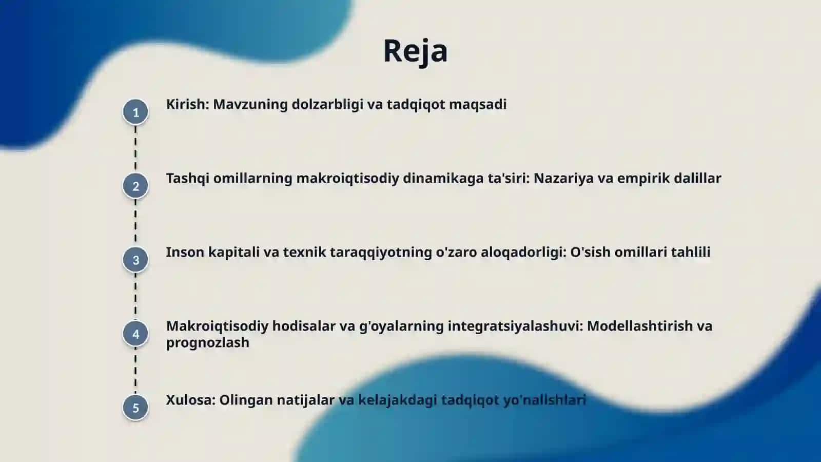 Tashqi omillar, inson kapitali va texnik taraqqiyot. Dinamik makroiqtisodiyotdagi hodisalar va gʻoyalarning oʻzaro taʼsiri. 2