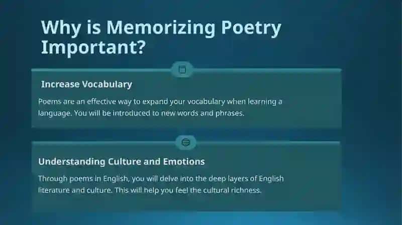 The Art of Memorizing Poems in English 2