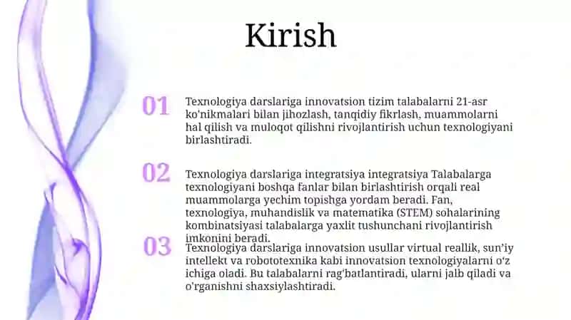 Texnologiya Darslariga Innovatsion Va Integratsion Yondashuv 2