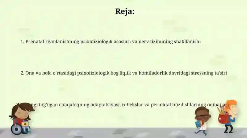 Perinatal Davrda Psixofiziologik Rivojlanish 2