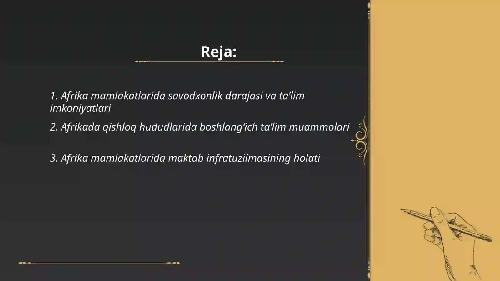 Afrika mamlakatlarida taʼlim muammolari va tarbiya jarayonlari 2