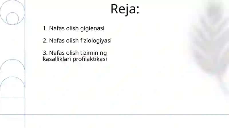 Nafas fiziologiyasi va gigiyenasi 2