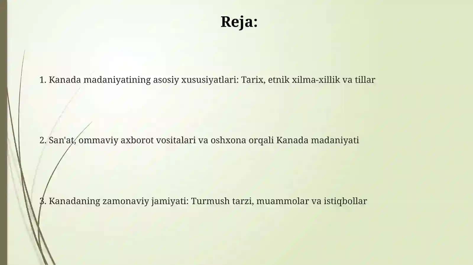 Kanada davlati madaniyati 2