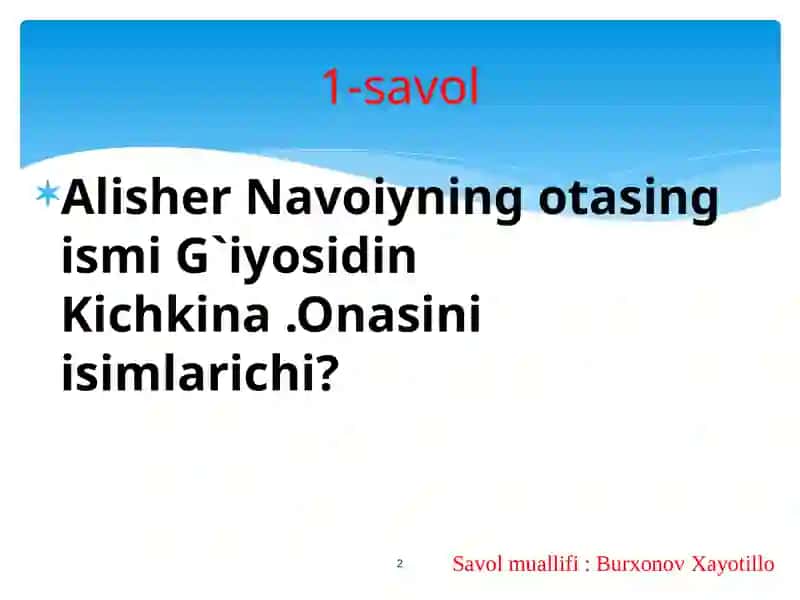 Matematika fanini o'qitish 2