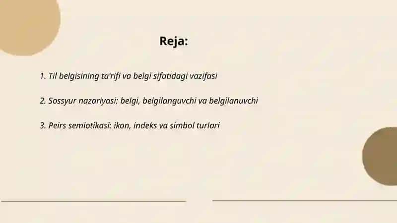 Tilning belgi sifatidagi tasnifi 2