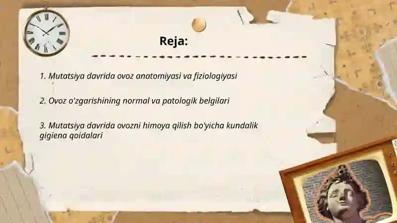Mutatsiya davrida ovozni himoya qilish 2