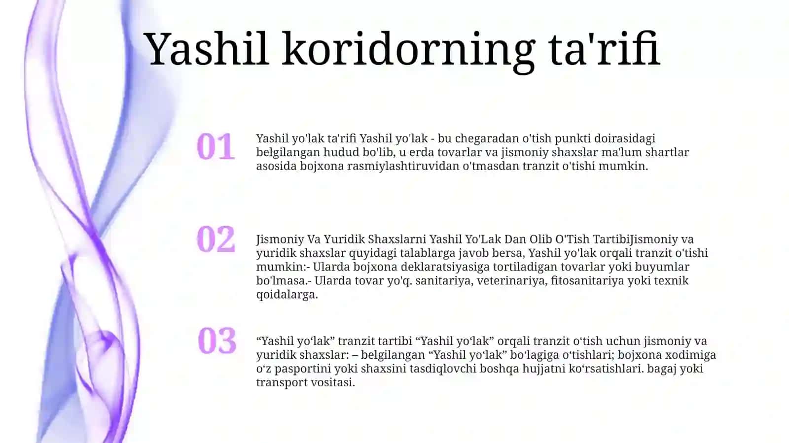 Jismoniy Va Yuridik Shaxslarni Yashil Yo'Lak Dan Olib O'Tish Tartibi 2
