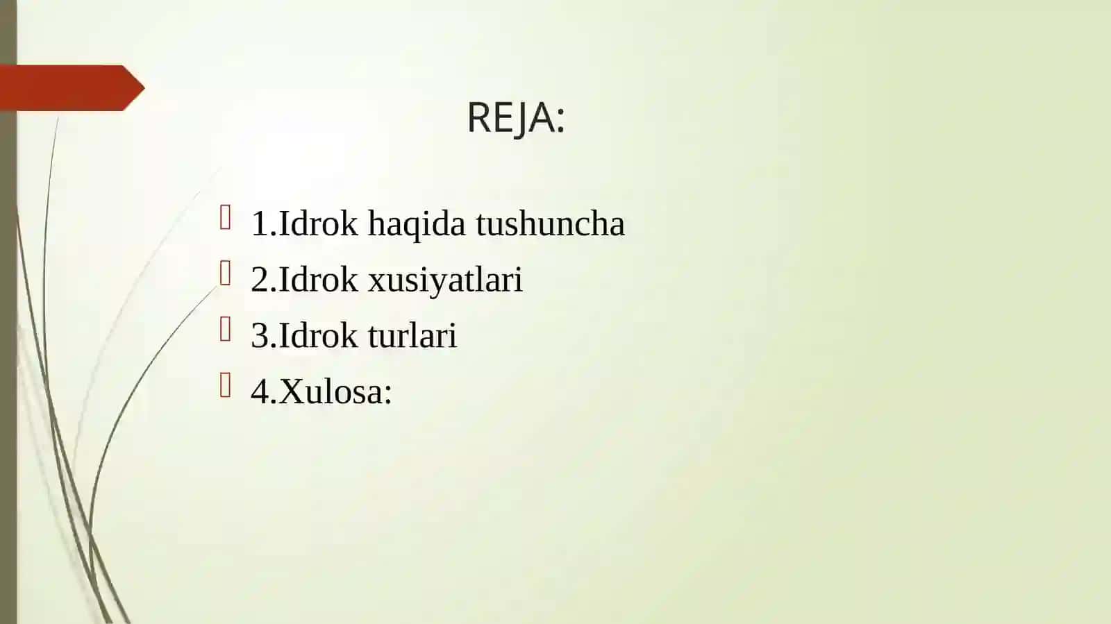 IDROK VA UNING TURLARI 2