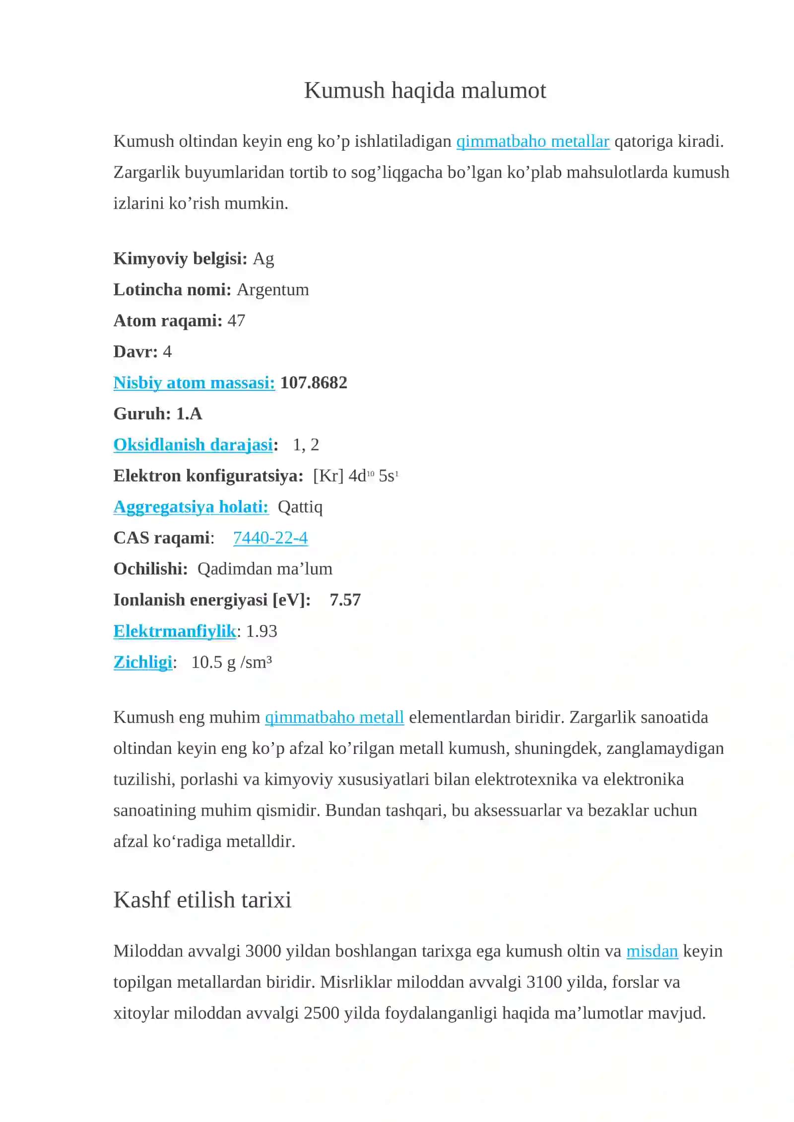 Kumush elementi 2