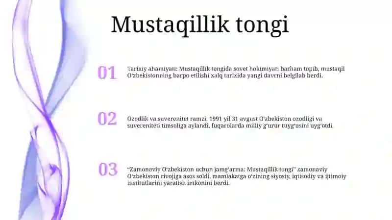 Mustaqil O'Zbekiston Respublikasining Tashkil Topishi Va Uning Tarixiy Ahamiyati 2