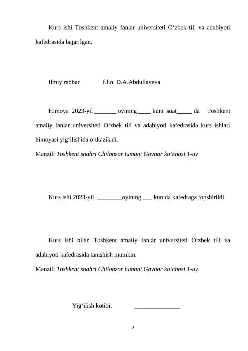 Kurs ishi 2