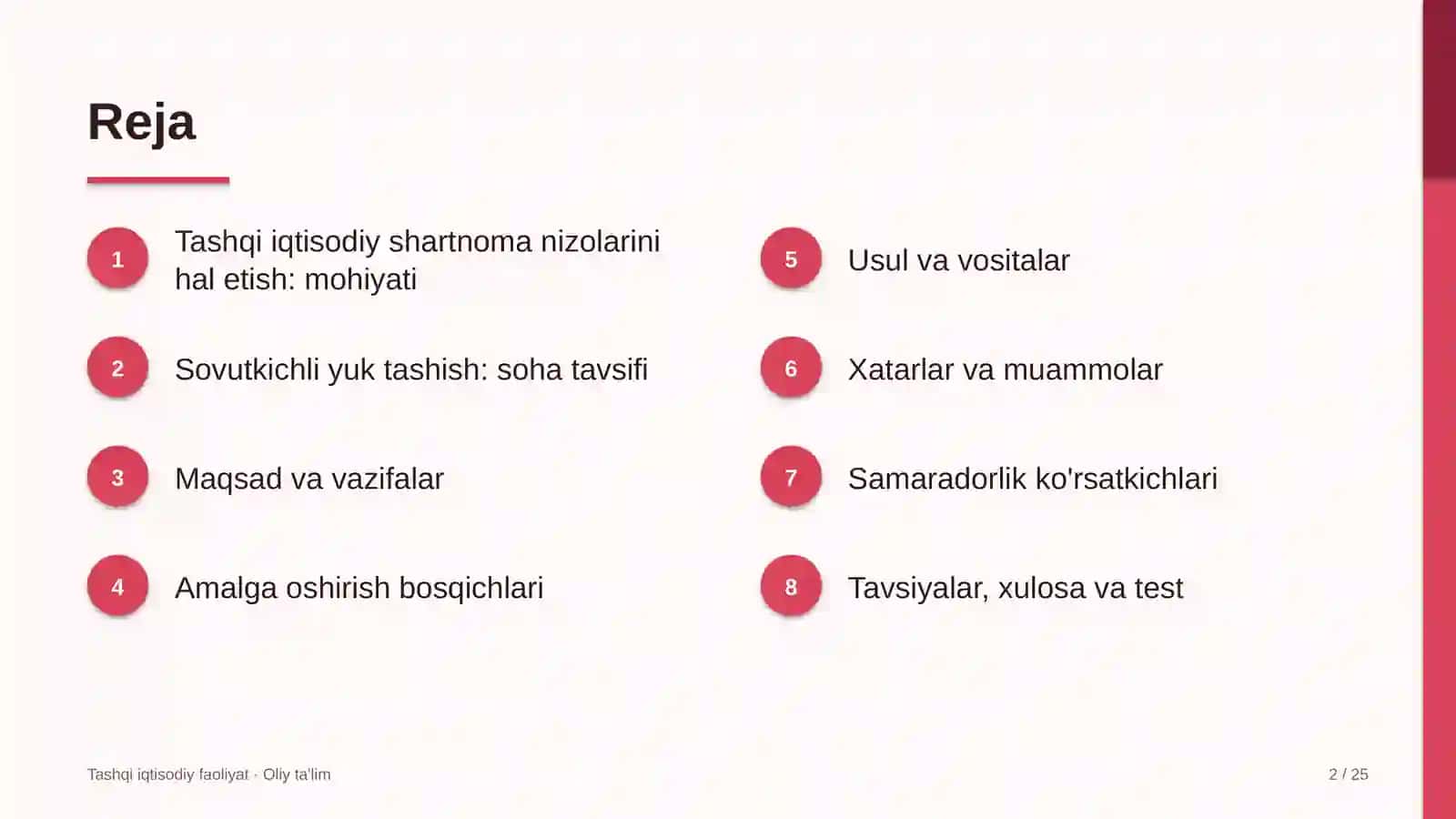 sovutkichli yuk tashishda tashqi iqtisodiy shartnomalar bo'yicha nizolarni hal etish 2683 2