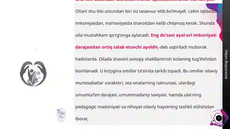 Oila tarbiyasi metod va vositalari 2