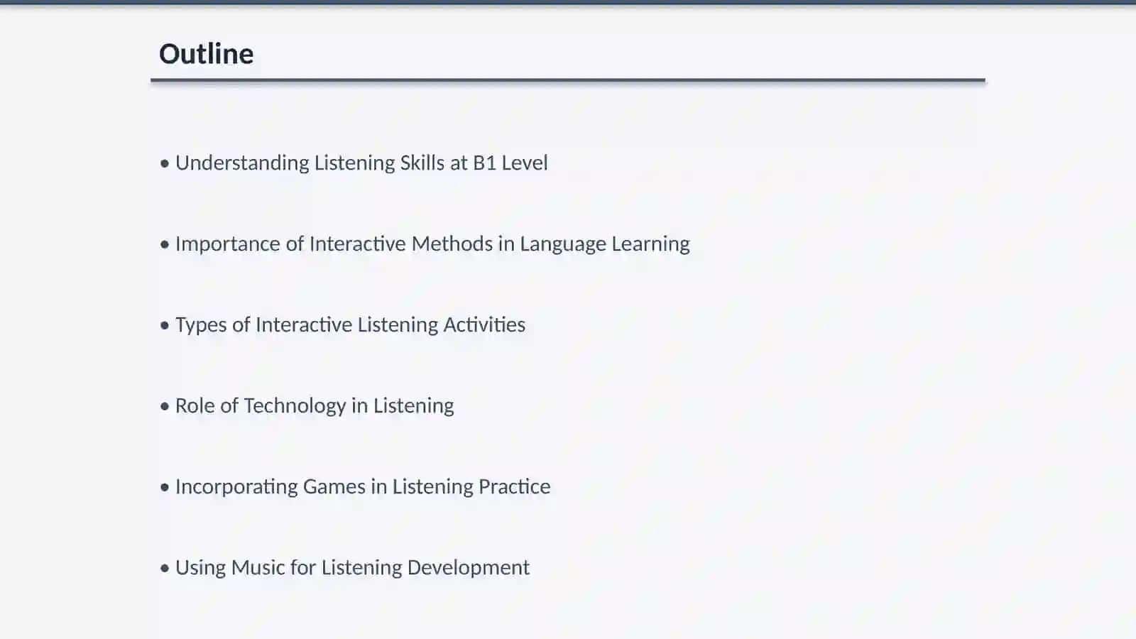 Developing listening skill through interactive methods for b1 level learners 2