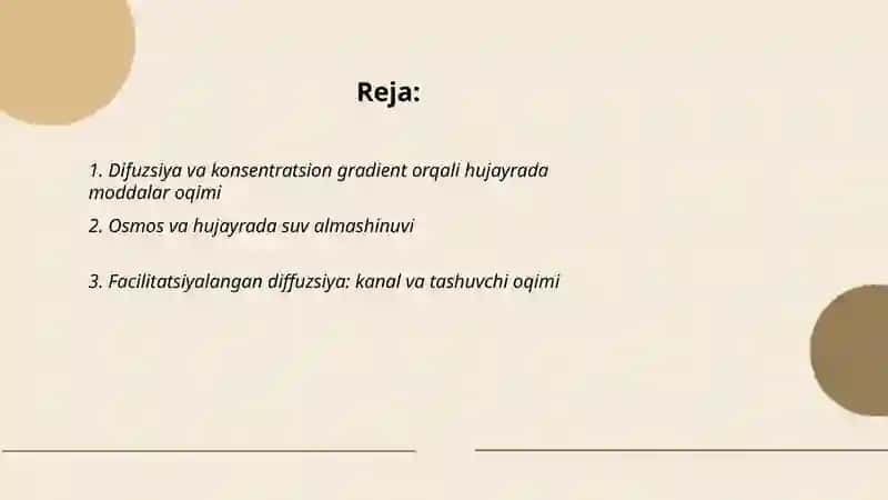 Hujayrada moddalar va energiya oqimi. Hujayra polifratsiyasi 2