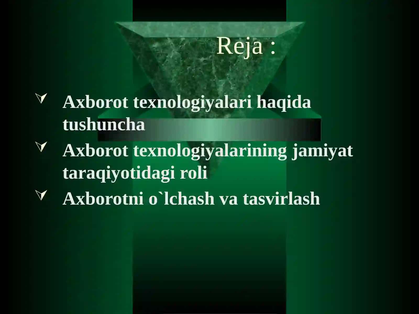Axborot texnologiyalar tushunchalari va ularning turlari 2