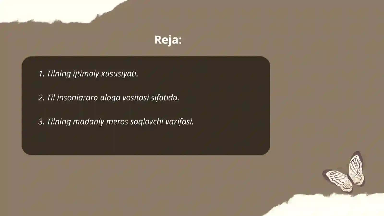 Tilning ijtimoiy xususiyati. Tilning vazifalari 2