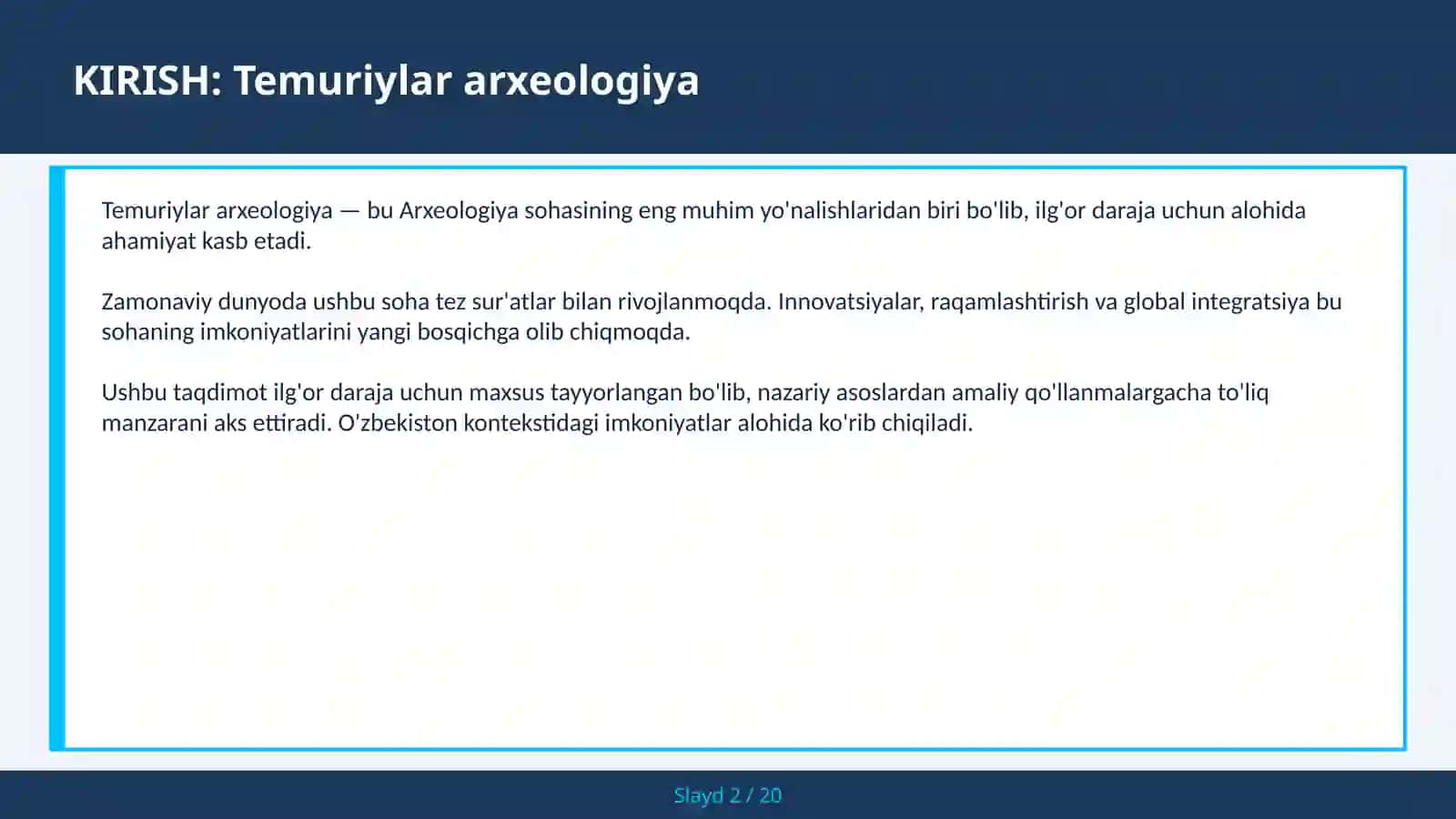 Temuriylar arxeologiya 2