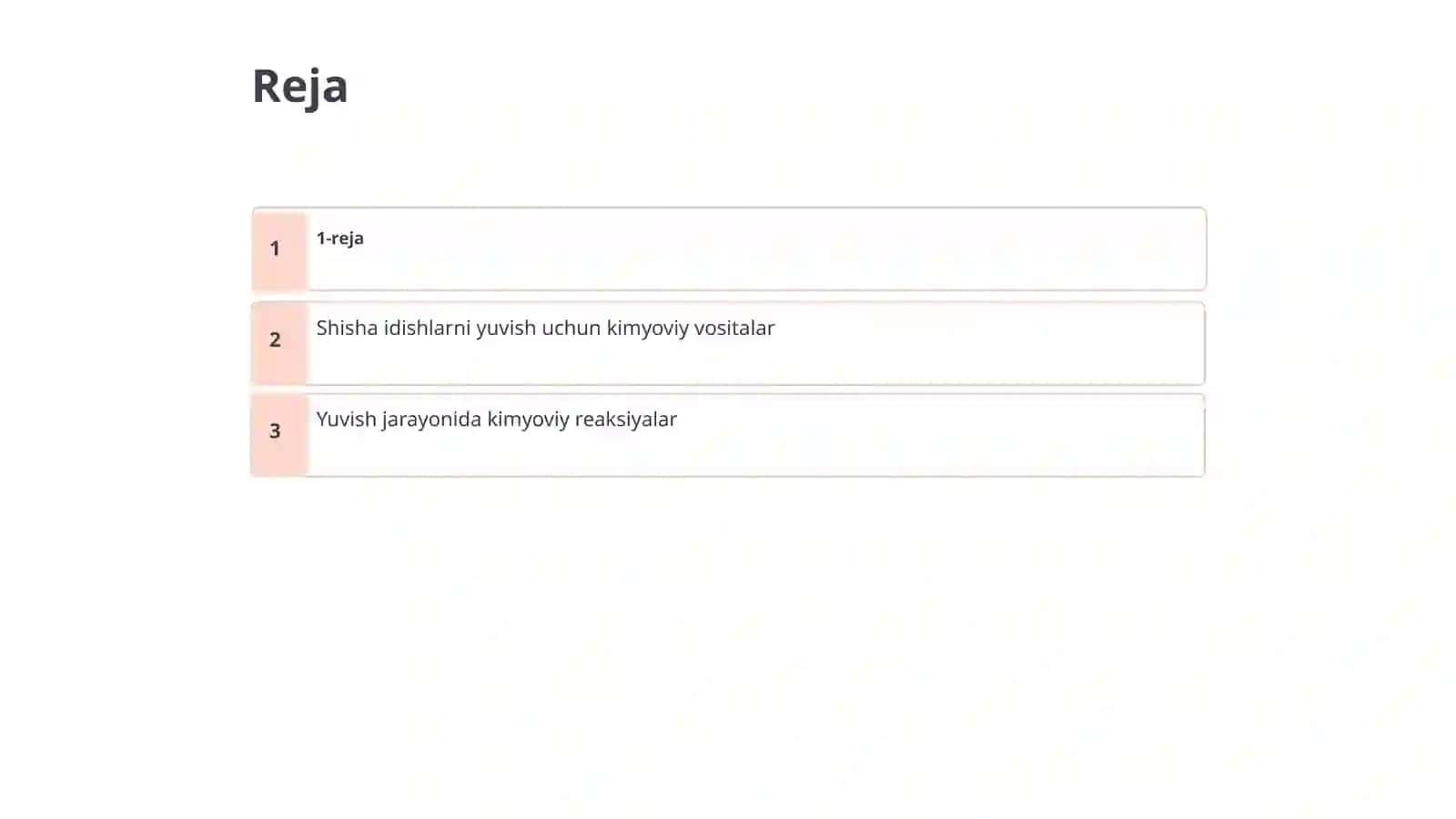 Shisha idishlarni yuvish va tozalash Kimyo 2