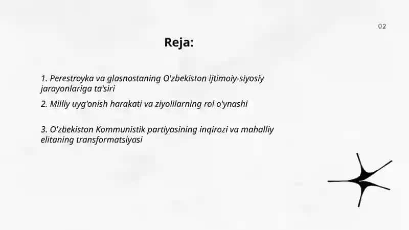 Perestroyka va Glasnost ta'siri O'zbekistonda 2