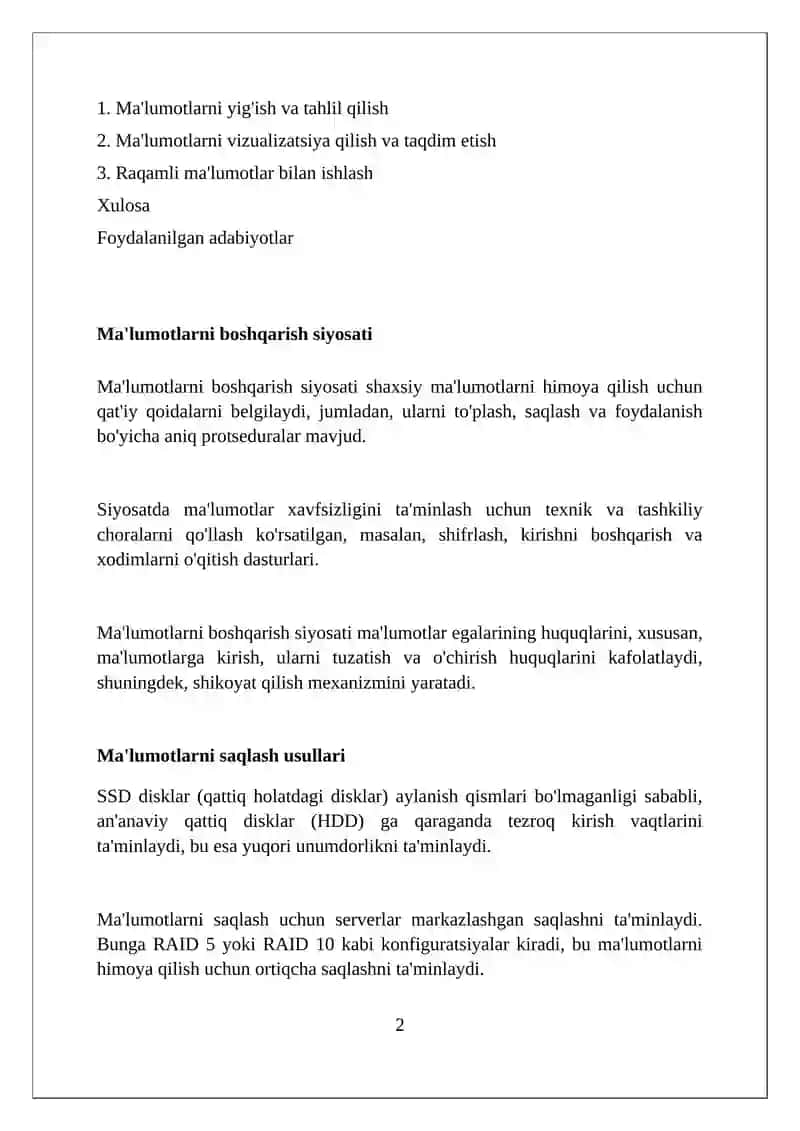Raqamli maʼlumotlar bilan ishlash 2