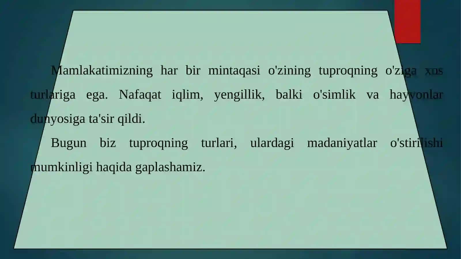 Tuproq muhiti organizmlar turlarini ekologik guruhlarini aniqlash 2