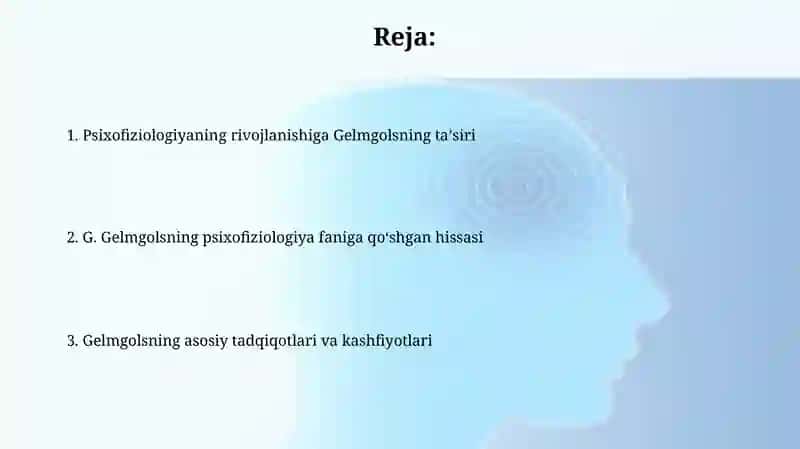 G. Gelmgolsning psixofiziologiya faniga ta'siri 2
