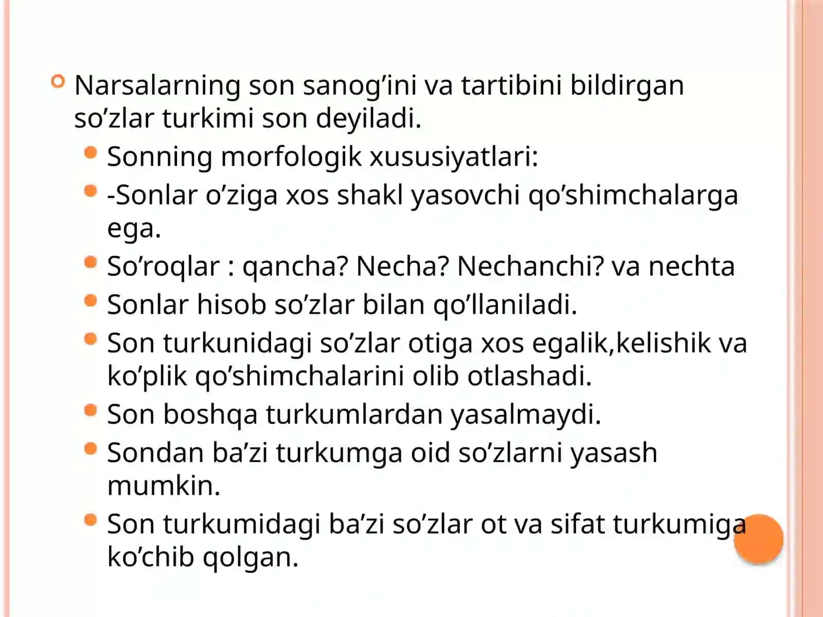 Sonning ma'nоturlari 2