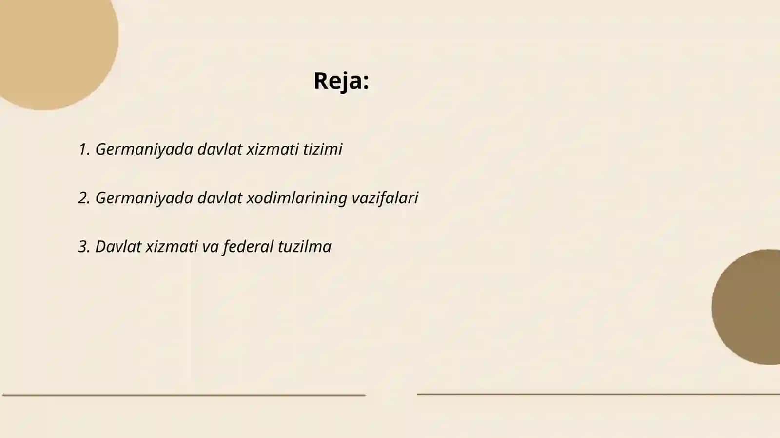 Germaniyada davlat xizmati sohasi va xususiyatlari 2