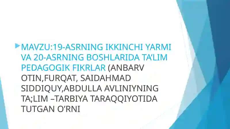 Pedagogik fikrlar 2