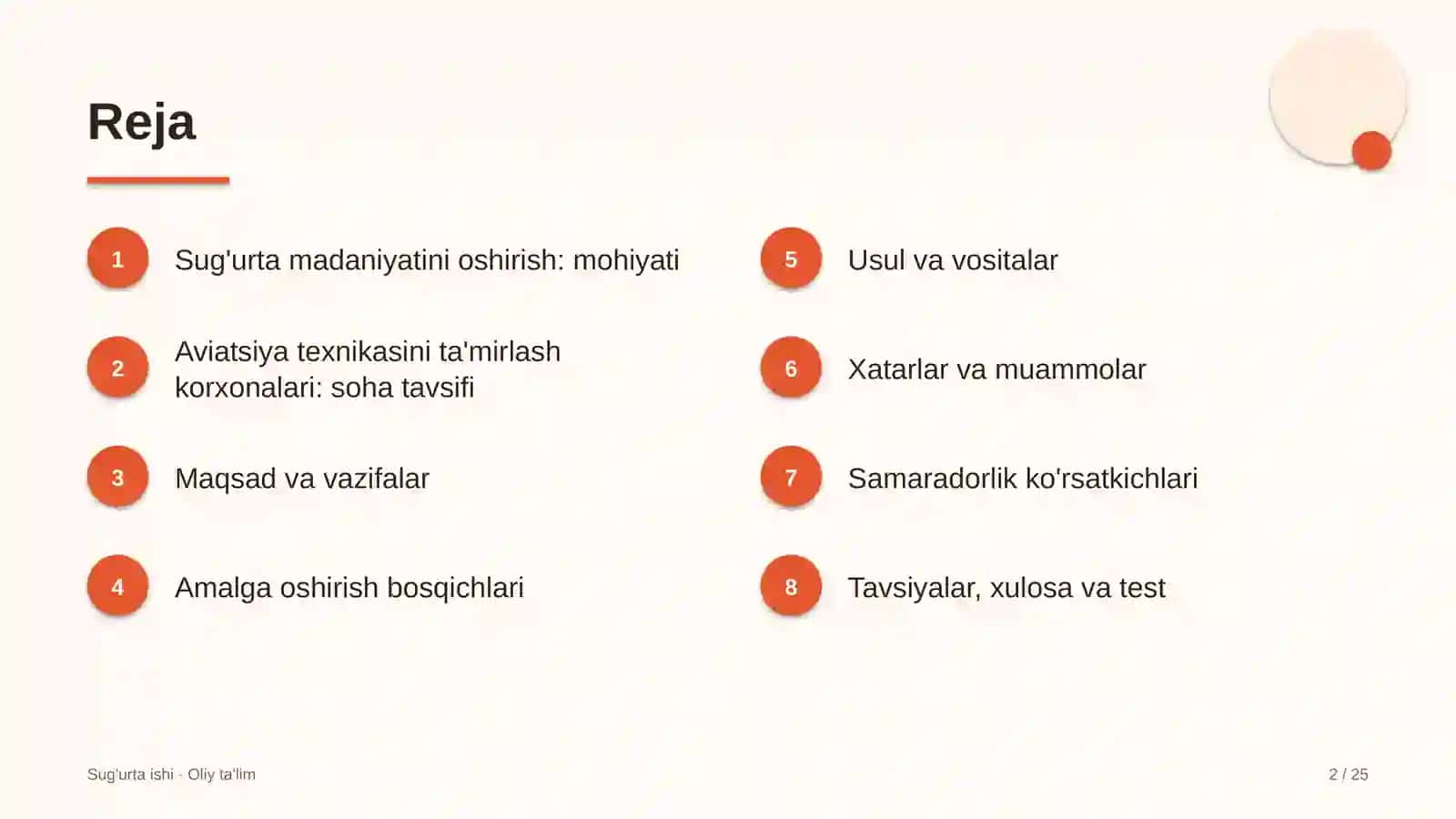 Aviatsiya texnikasini ta'mirlash korxonalarida sug'urta madaniyatini oshirish 2