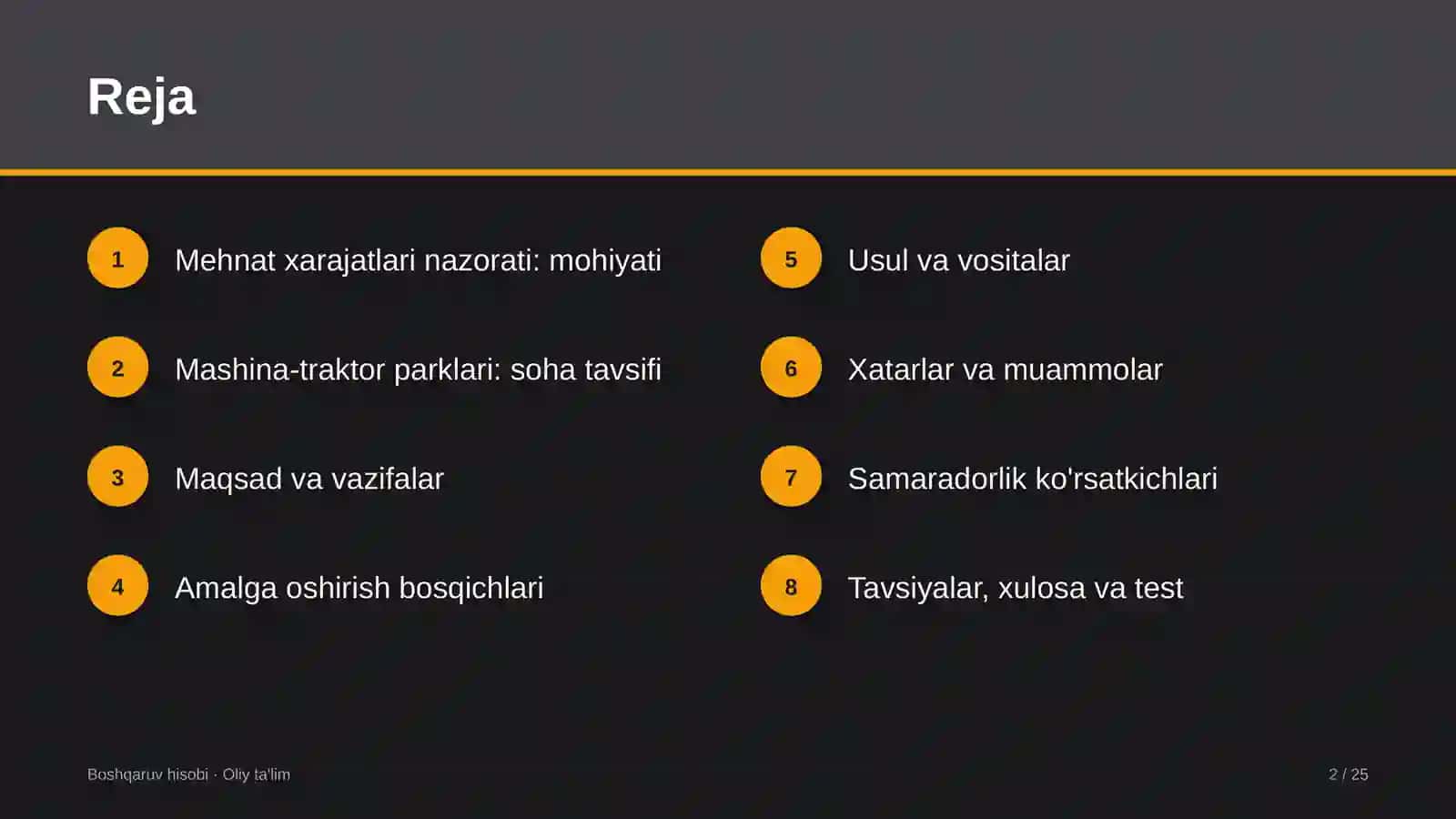 mashina traktor parklarida mehnat xarajatlarini nazorat qilish 4928 2