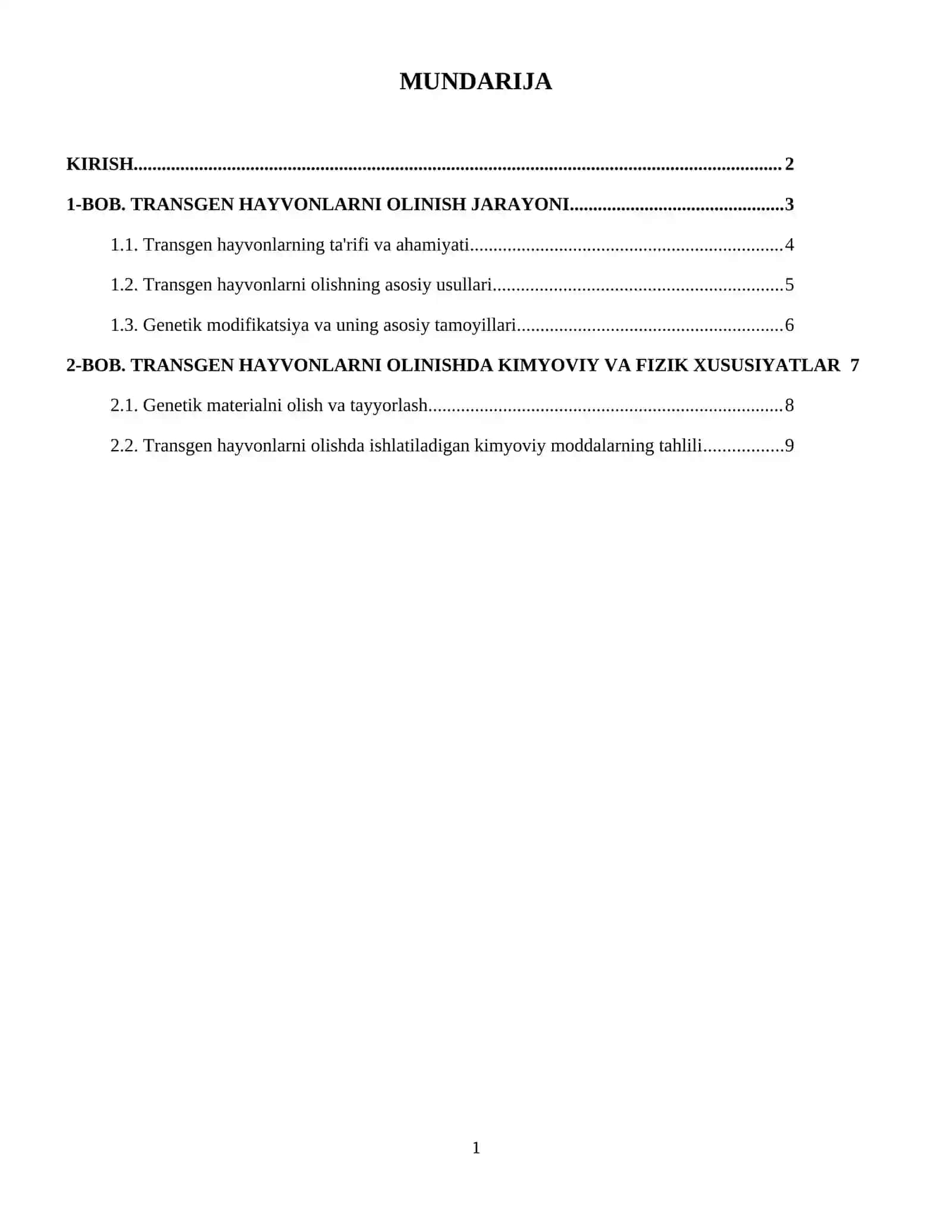 Transgen hayvonlarning olinishi 2