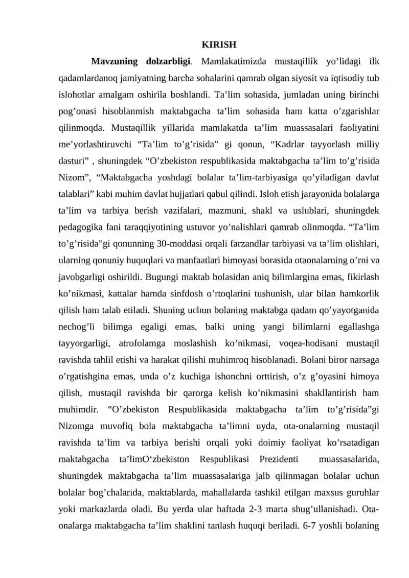 Mavzuning dolzarbligi 2