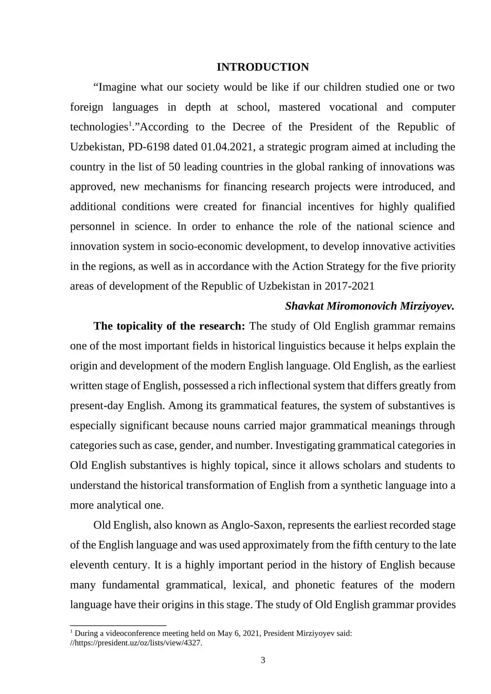 Categories of Number and Gender in Old English Substantives 2