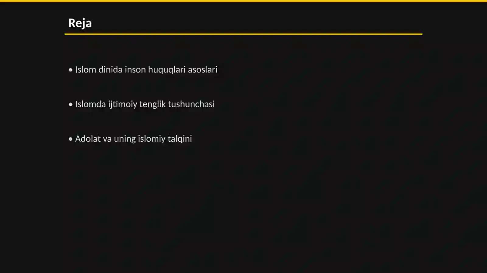 Islom dinida inson huquqlari himoyasi, ijtimoiy tenglik, adolat va tolerantlik 2