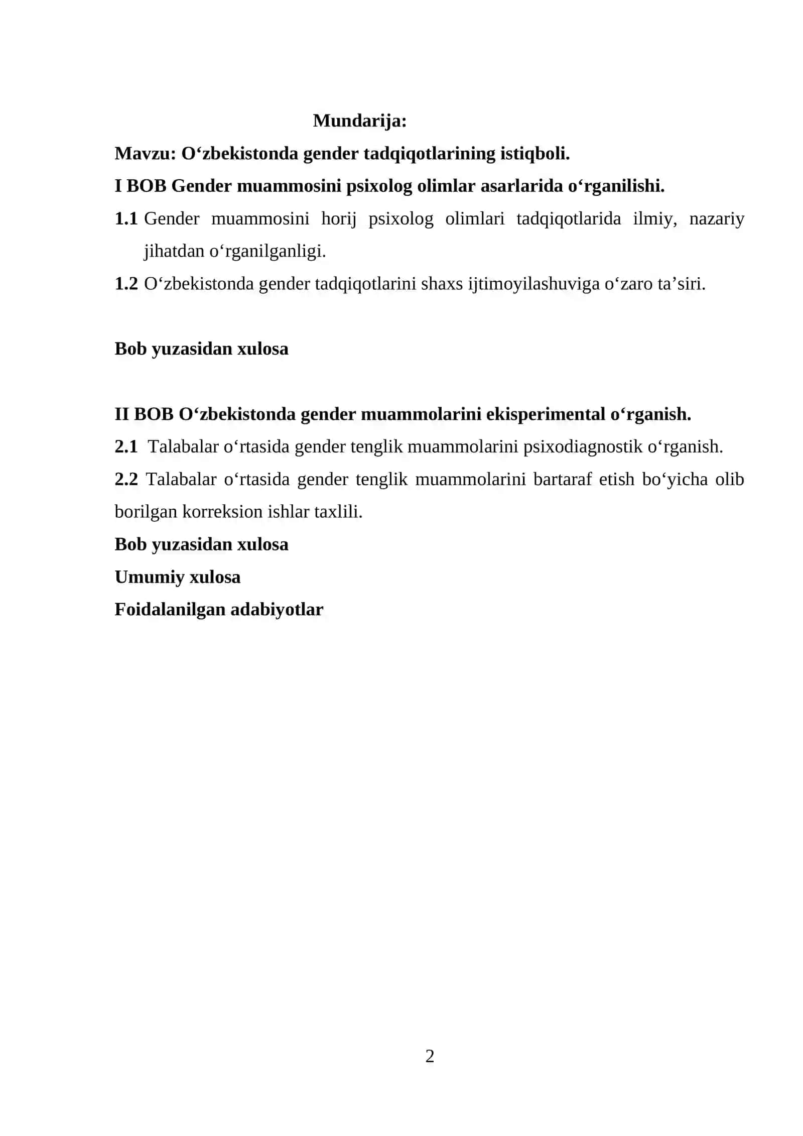 Oʻzbekistonda gender tadqiqotlarining istiqboli 2