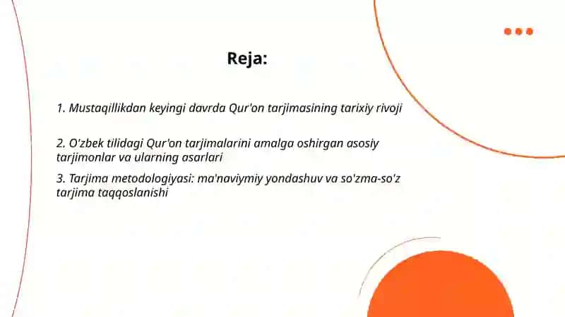 Mustaqillik yillarida Qur'onining o'zbek tiliga tarjima qilinishi va tafsirlari 2