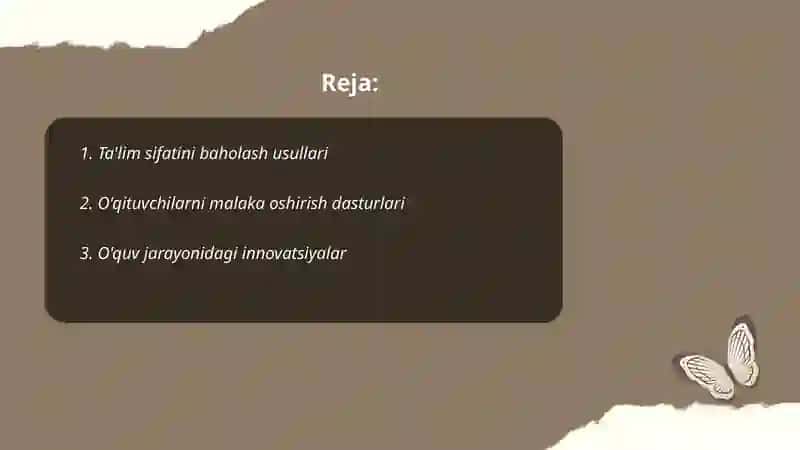 Ta'lim sifatini boshqarish tizimini faoliyat koʻrsatish mezonlari 2