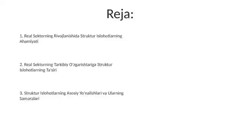 Real Sektorning Rivojlanishida Struktur Islohotlarning Ahamiyati 2